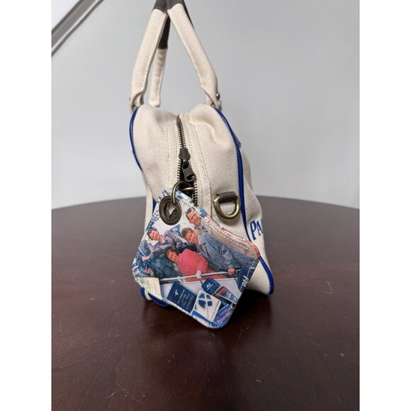 VTG PAA PAN AM Explorer Bag Weekender Pan Am White Canvas Travel Tag RARE MINT - Picture 5 of 15